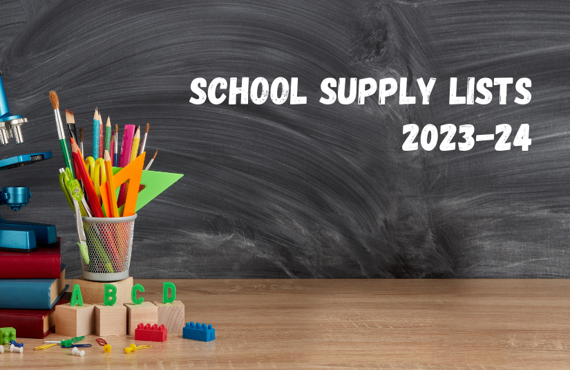 School Supplies - link to lists